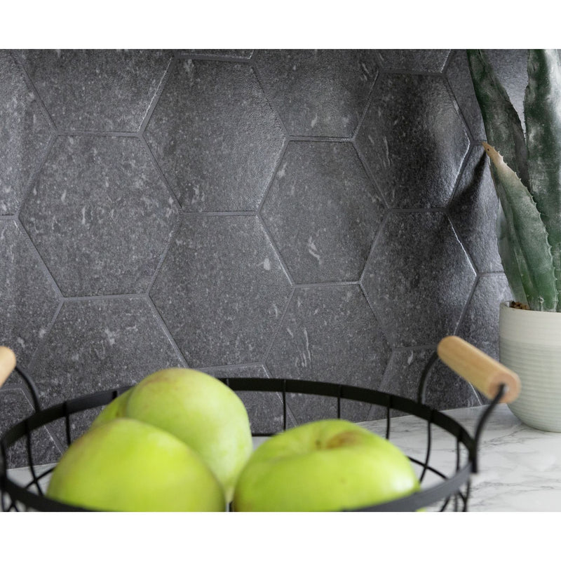 D-C-Fix Dark Hexagon 3D grey wallpaper - British product