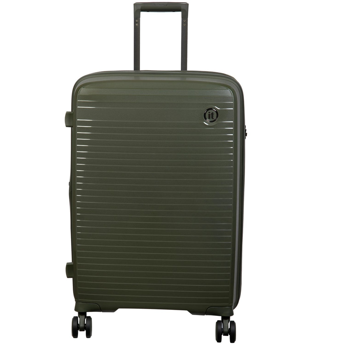 IT Luggage hard large suitcase olive, imported from the UK
