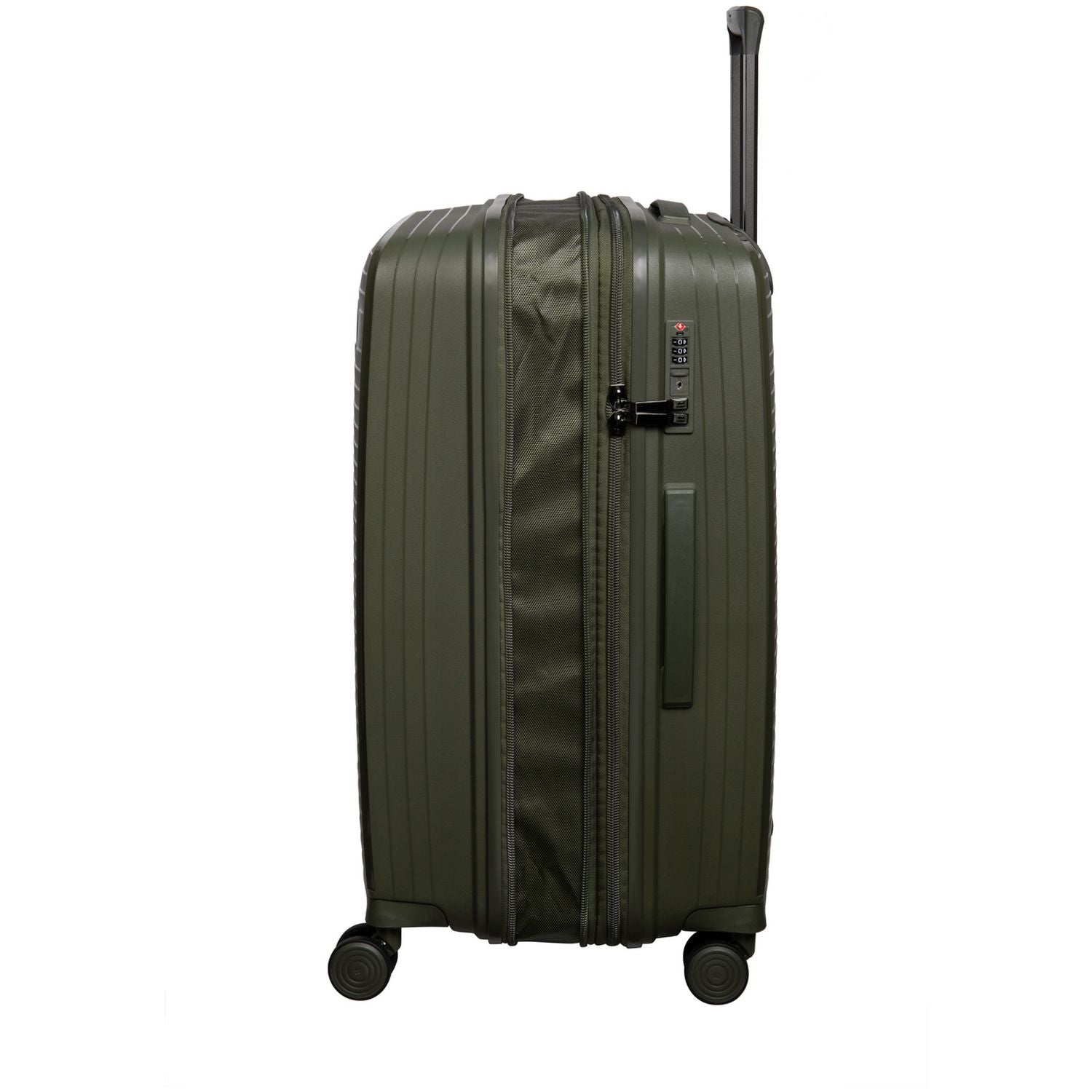 IT Luggage hard large suitcase olive, imported from the UK