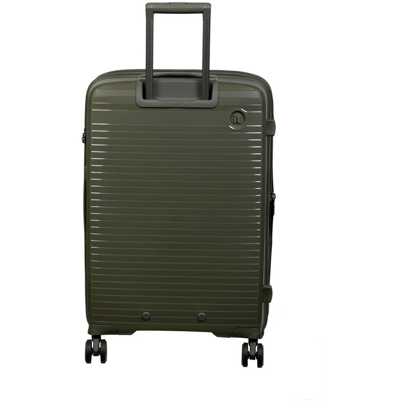 IT Luggage hard large suitcase olive, imported from the UK