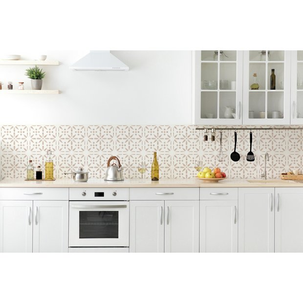 D-C-Fix floral natural self adhesive wall tiles (British brand)