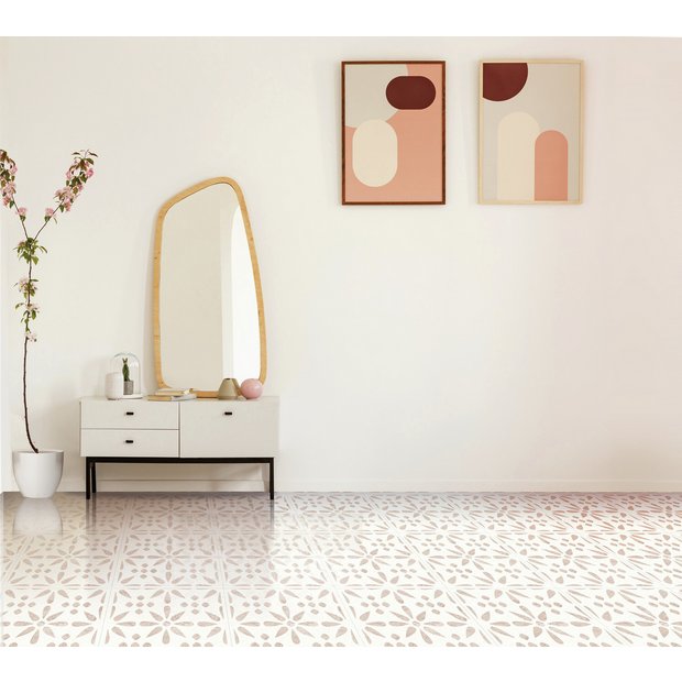 D-C-Fix Flowers adhesive vinyl floor tiles - British product