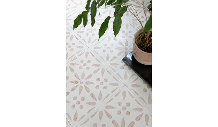 D-C-Fix Flowers adhesive vinyl floor tiles - British product