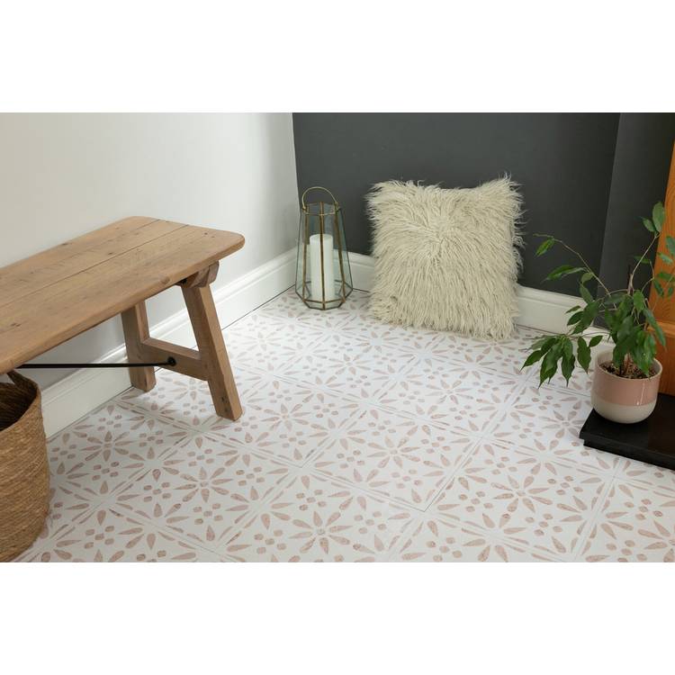 D-C-Fix Flowers adhesive vinyl floor tiles - British product