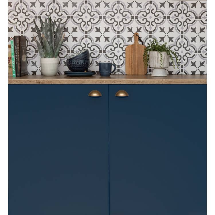 D-C-Fix Floral Shapes 3D Grey wallpaper roll - British product