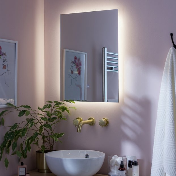 Argos Home LED backlit demister touch mirror - British product