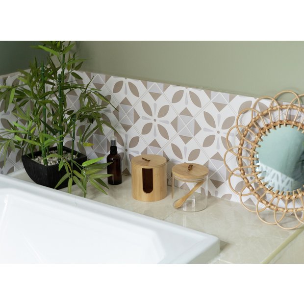 D-C-Fix Oriental Element 3D Beige wallpaper 67.5cm x 4m (British brand)