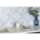 D-C-Fix blue self adhesive wall tiles 6-pack, imported from the UK
