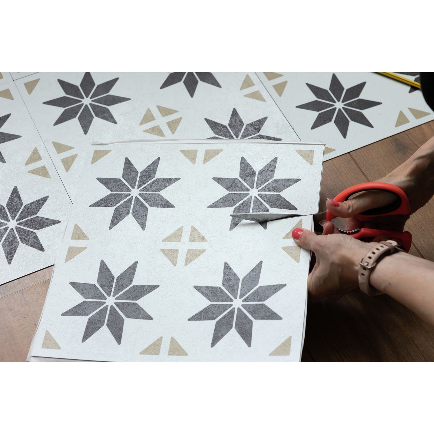D-C-Fix star adhesive vinyl floor tiles (British brand)