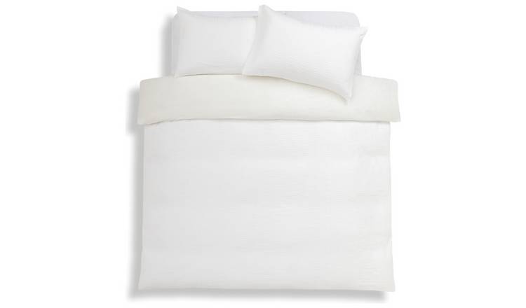Habitat waffle white bedding set double, UK version