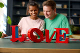 LEGO Art LOVE sculpture (British brand)