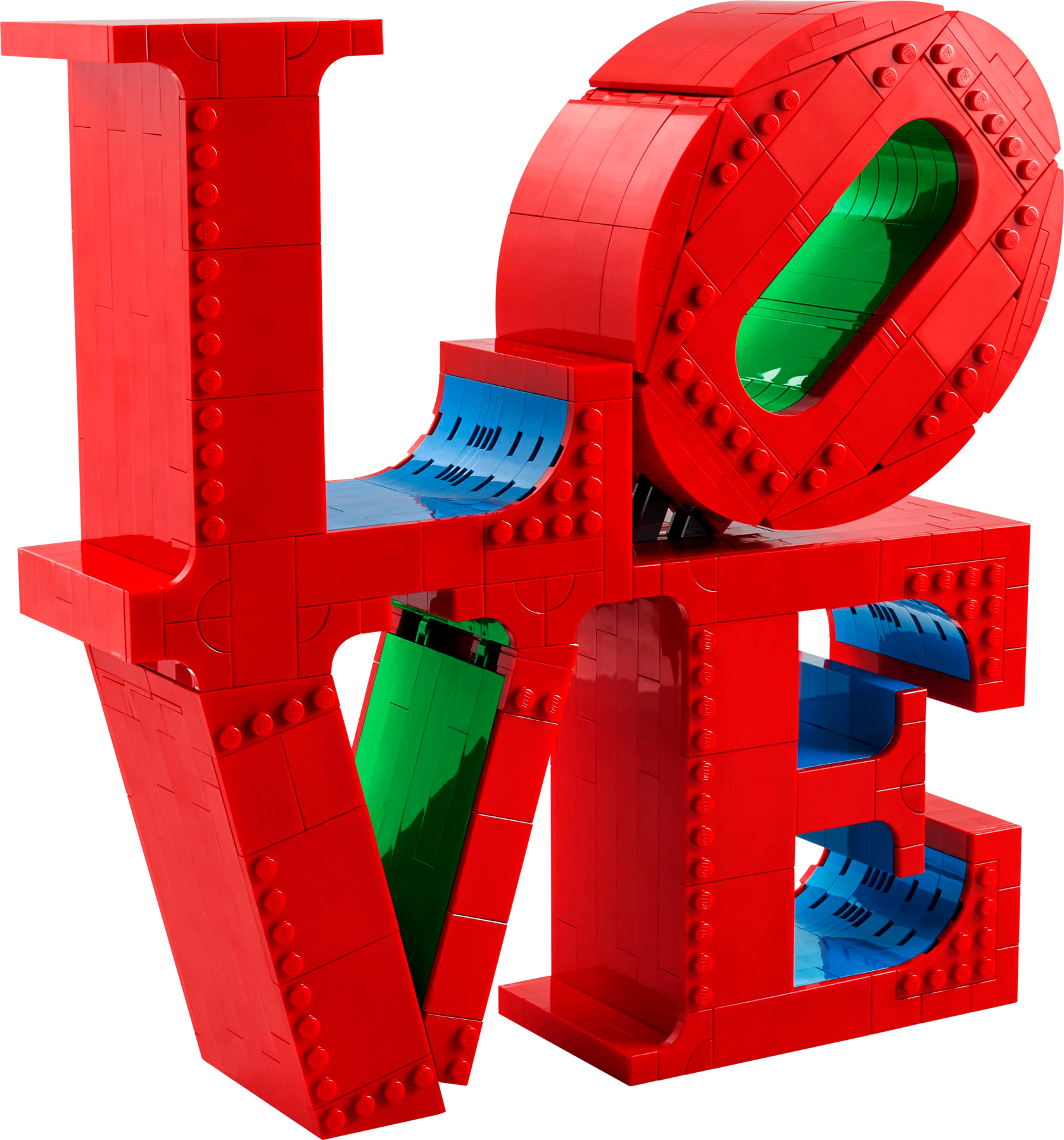 LEGO Art LOVE sculpture (British brand)