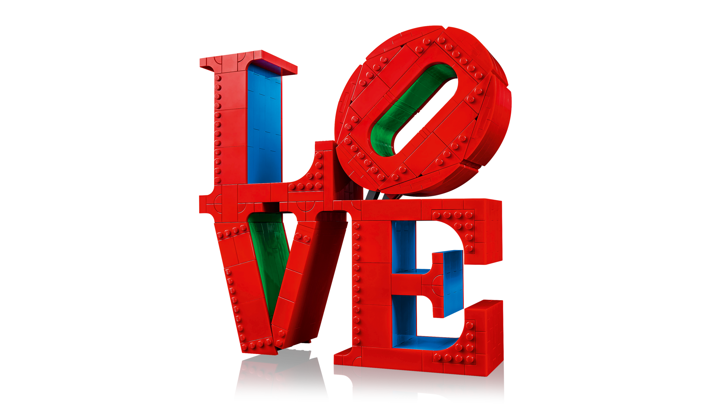 LEGO Art LOVE sculpture (British brand)