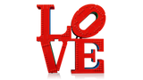 LEGO Art LOVE sculpture (British brand)
