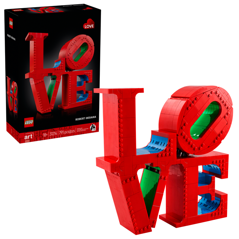 LEGO Art LOVE sculpture (British brand)
