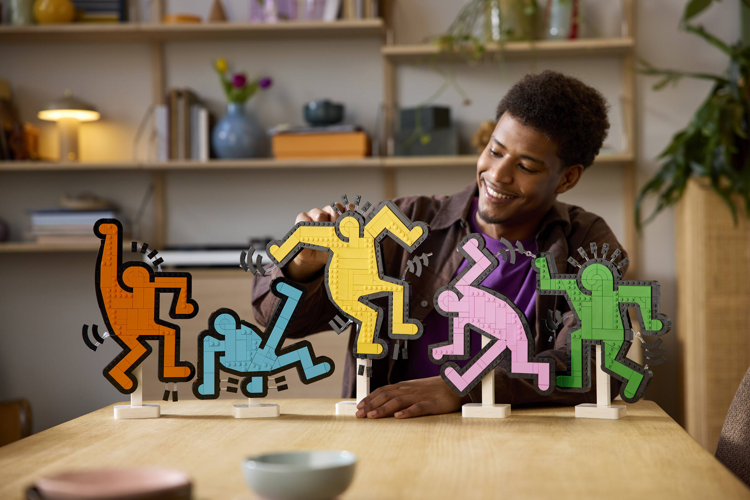 LEGO Keith Haring dancing figures art kit 1773 pieces, UK version