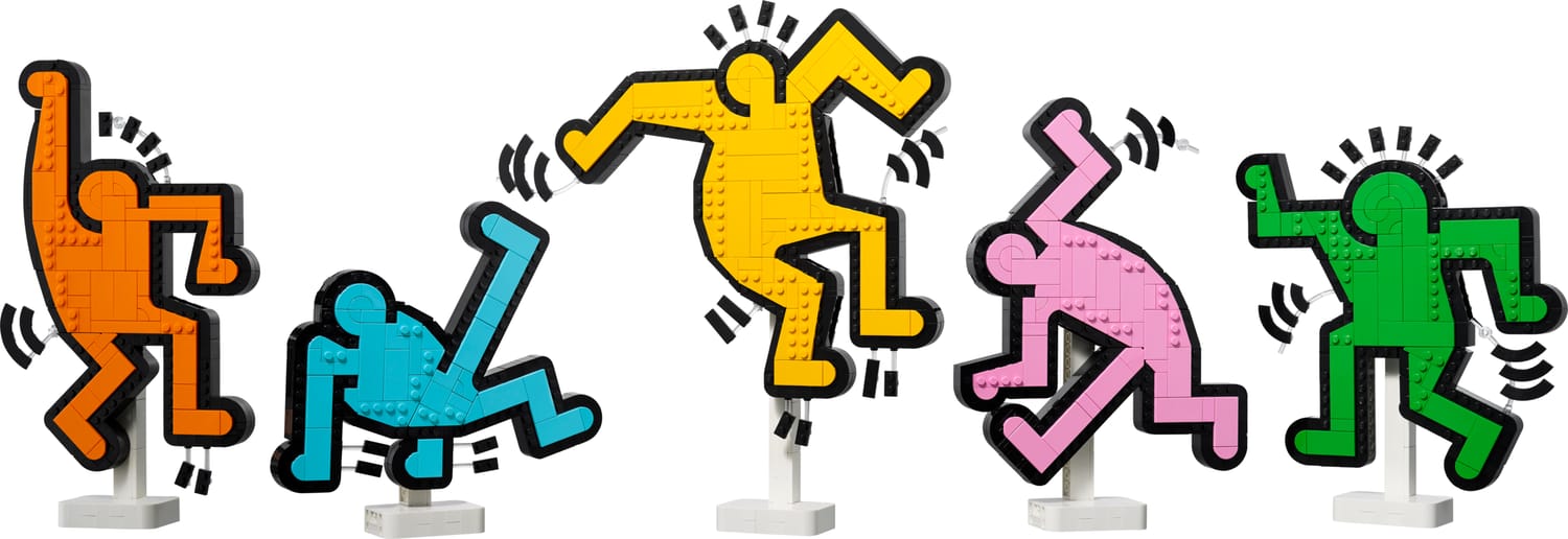 LEGO Keith Haring dancing figures art kit 1773 pieces, UK version