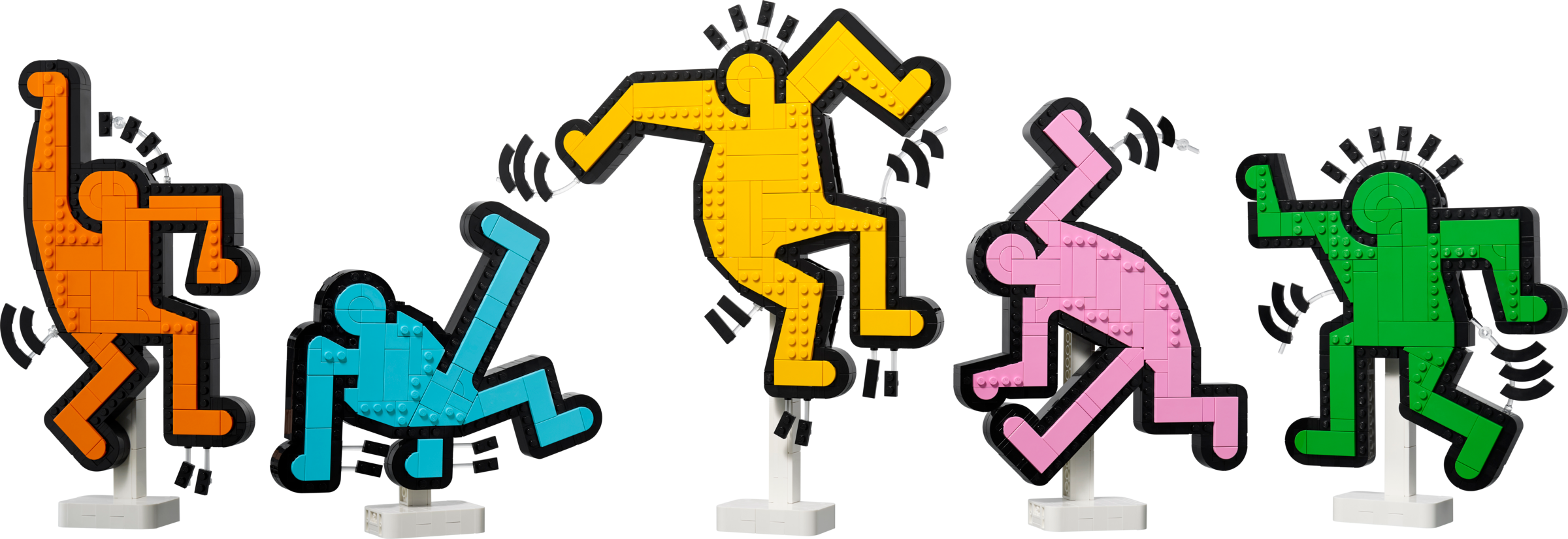 LEGO Keith Haring dancing figures art kit 1773 pieces, UK version