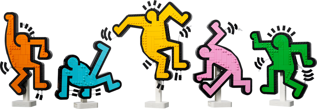 LEGO Keith Haring dancing figures art kit 1773 pieces, UK version