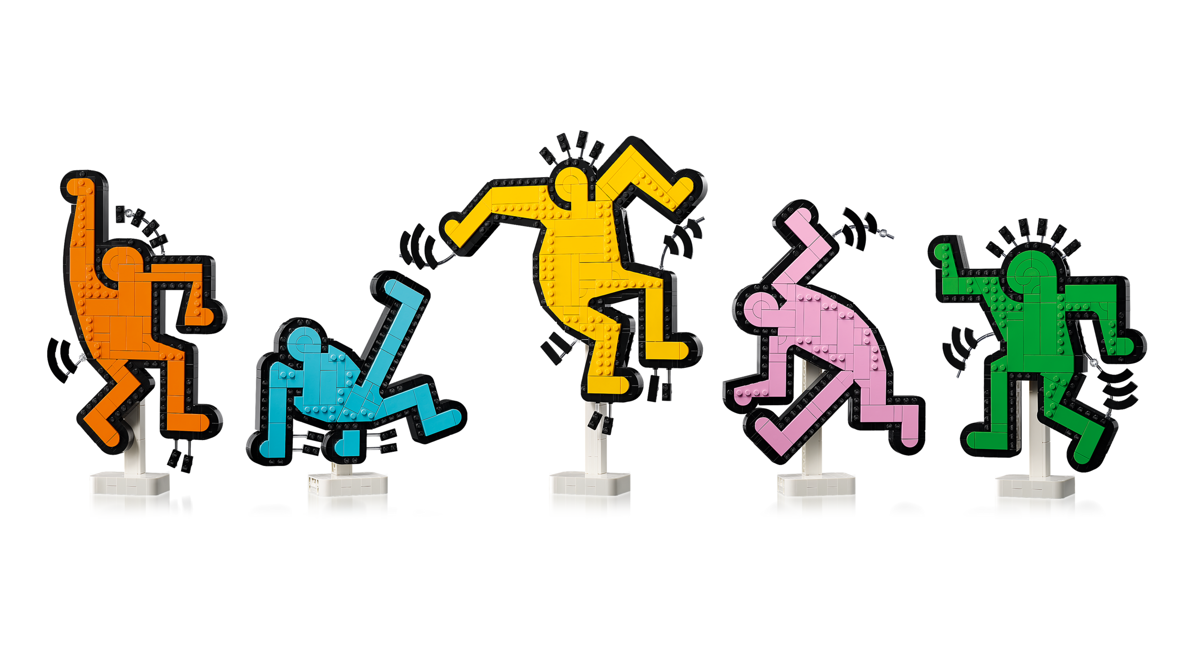 LEGO Keith Haring dancing figures art kit 1773 pieces, UK version