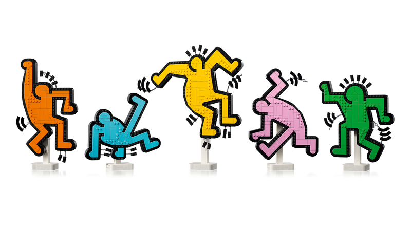 LEGO Keith Haring dancing figures art kit 1773 pieces, UK version