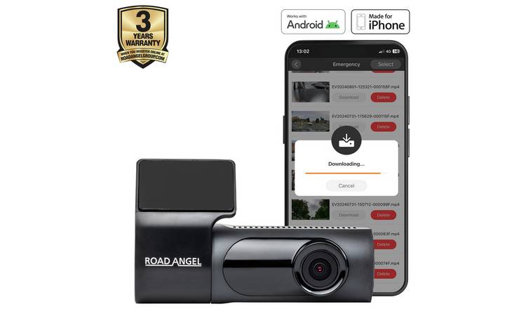 Road Angel Halo Ignite 1080p HD dash cam (British brand)