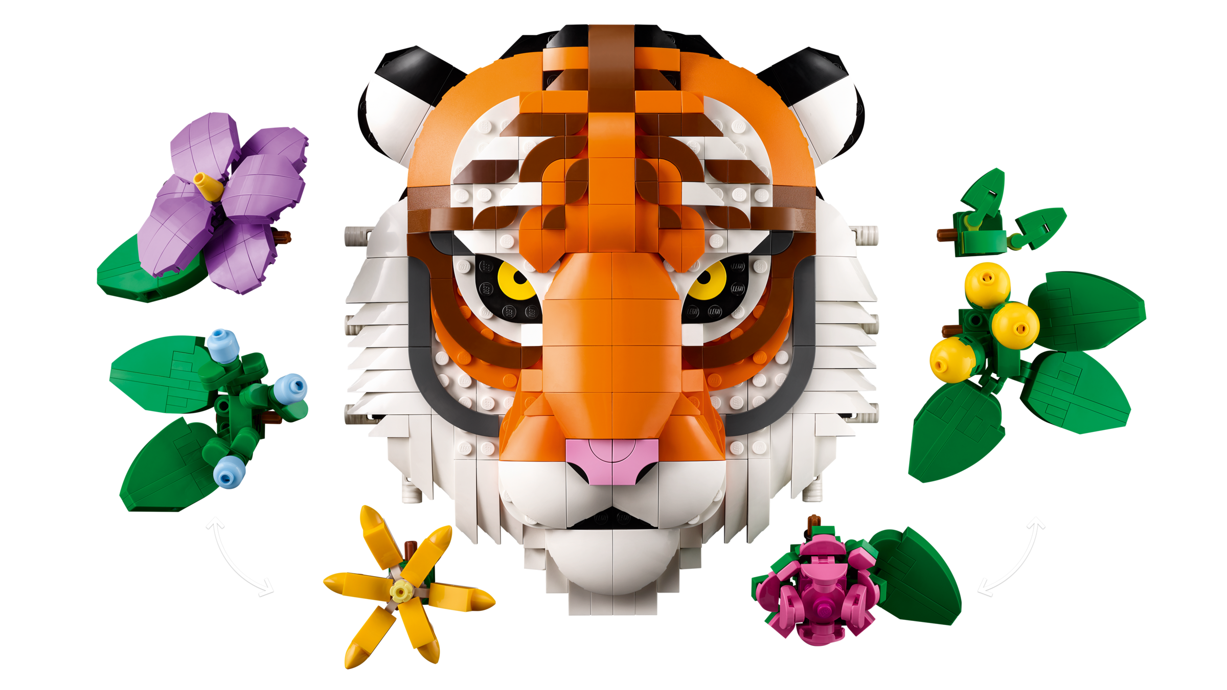 LEGO The Fauna Collection Tiger Model 744 Pieces (British brand)