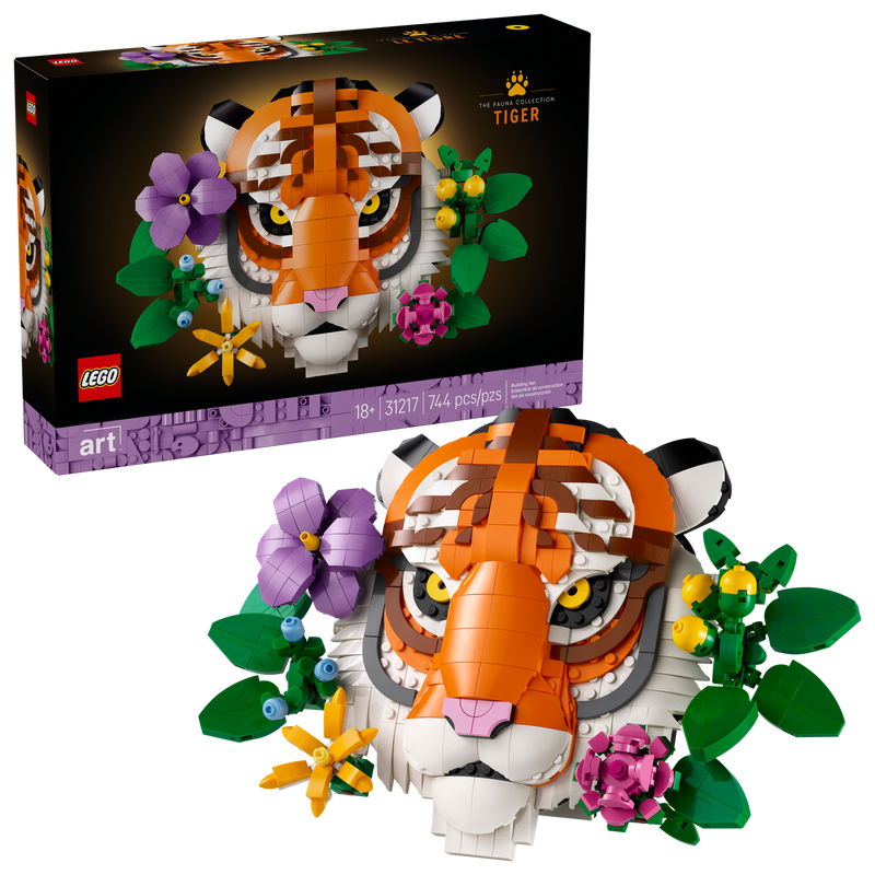 LEGO The Fauna Collection Tiger Model 744 Pieces (British brand)