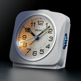 Seiko analogue alarm clock white, UK version