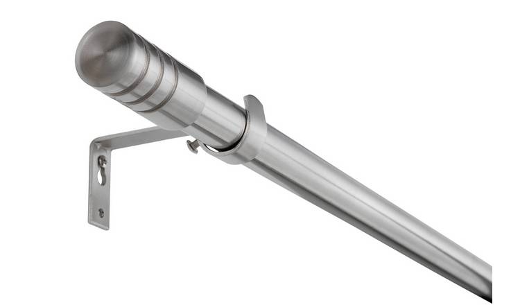 Argos Home extendable steel curtain pole 110cm-300cm (British brand)