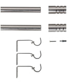 Argos Home extendable steel curtain pole 110cm-300cm (British brand)