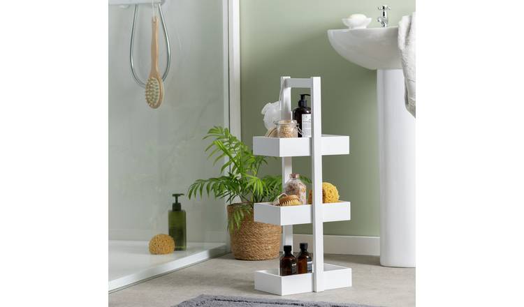 Argos Home 3 tier white storage caddy, UK version