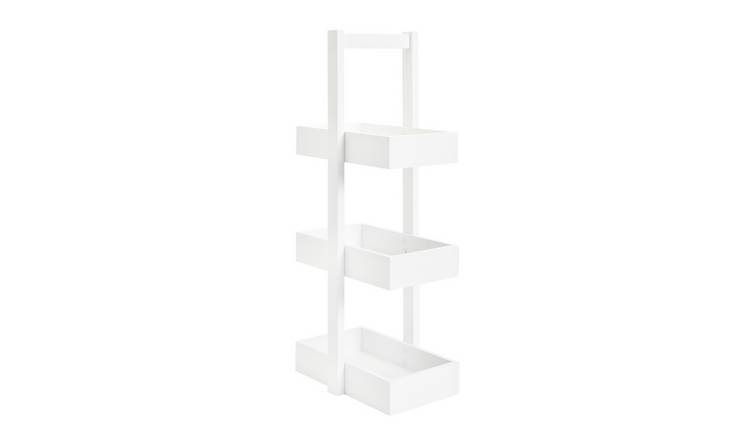 Argos Home 3 tier white storage caddy, UK version
