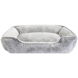 Plush dog box bed large size with non-slip backing (British brand)