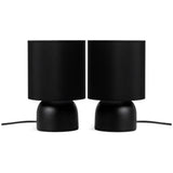 Argos Home touch table lamp pair black 25cm, UK version