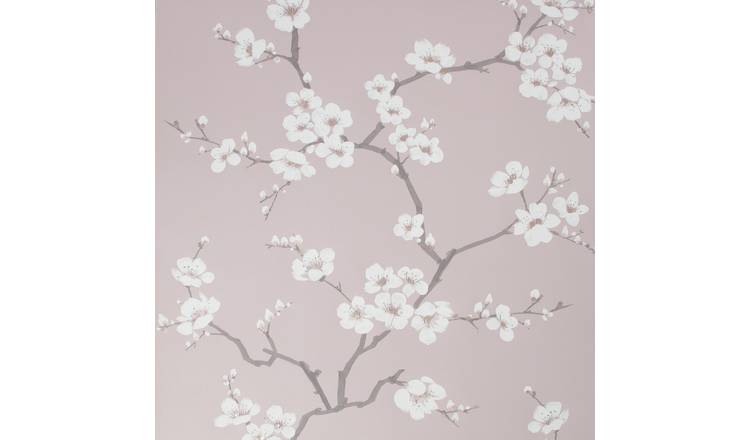 Fresco Apple Blossom Pink wallpaper, imported from the UK