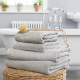 Home Essentials 4-piece towel set grey (British brand)