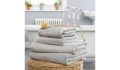 Argos Home Essentials Plain 4 Piece Towel Bale Grey- Buy online at McGrocer