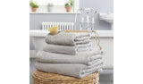 Home Essentials 4-piece towel set grey (British brand)