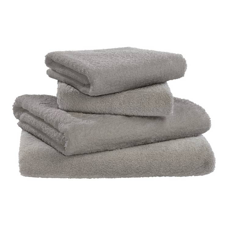 Home Essentials 4-piece towel set grey (British brand)