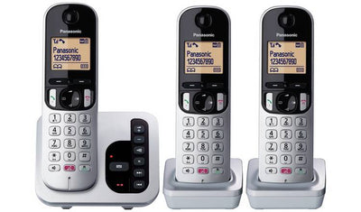 Argos Panasonic KXTGC263ES Cordless Phone with Answer Machine Triple- Buy online at McGrocer