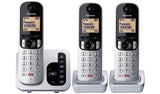 Panasonic triple cordless phone with answer machine, imported from the UK
