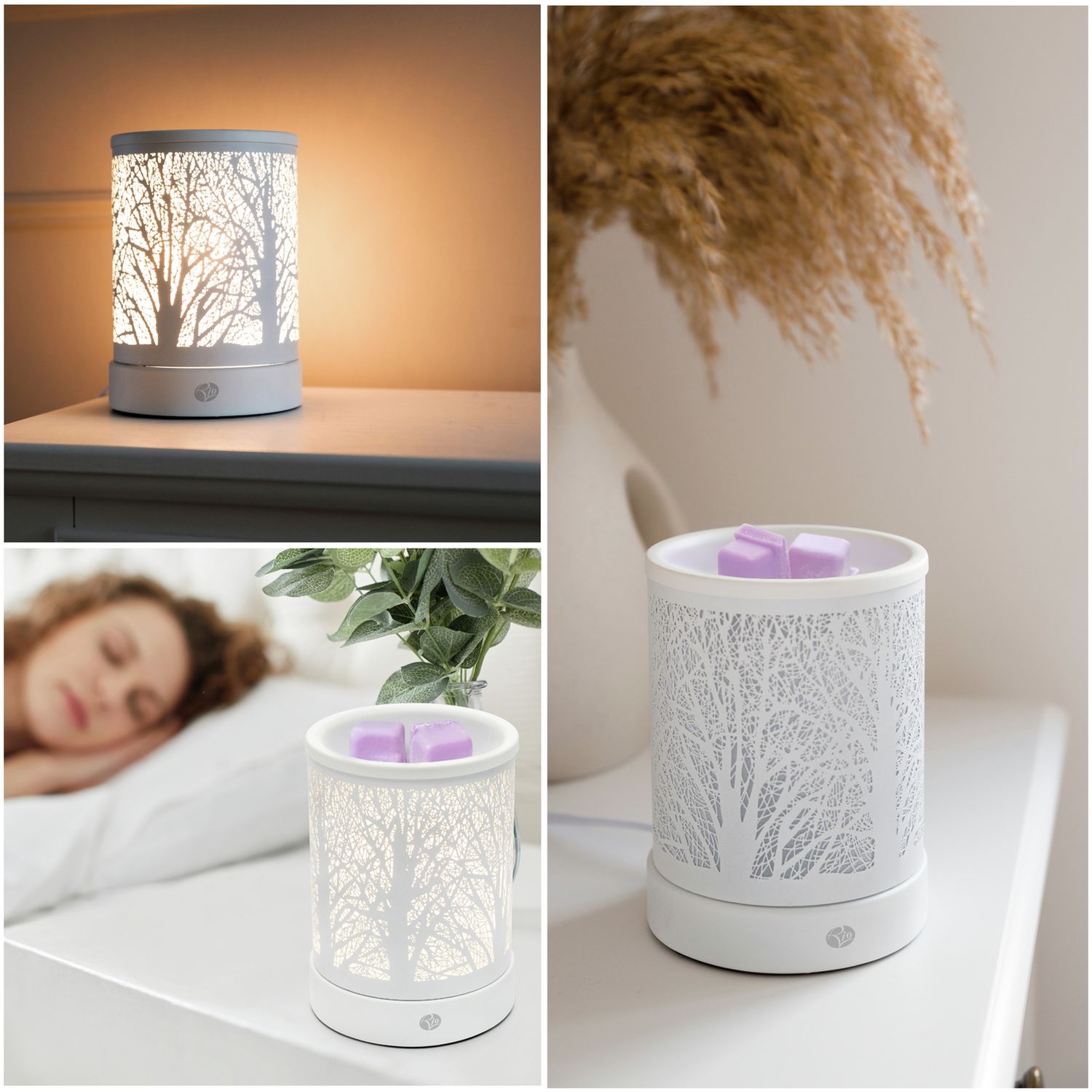 Rio FORA wax melt diffuser forest detailing (British brand)