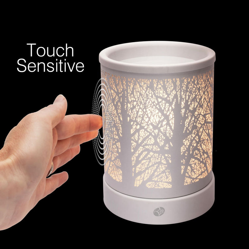 Rio FORA wax melt diffuser forest detailing (British brand)