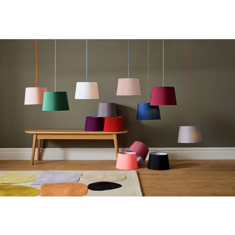 Argos Home cadet blue easy fit lampshade 29cm, imported from the UK