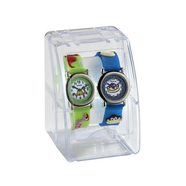 Citron children's watch set green and blue character - British product