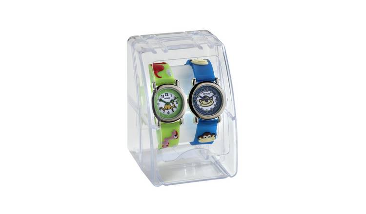 Citron children's watch set green and blue character - British product