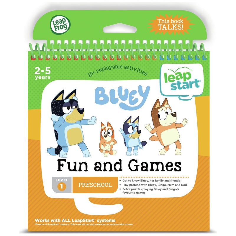 LeapFrog Bluey LeapStart activity book, imported from the UK