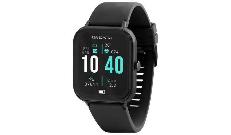 Reflex Active Nexus Series 23 black strap smart watch (British brand)