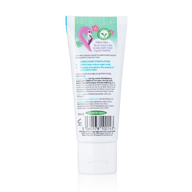 Brush-Baby Tutti Frutti Toothpaste 3-6 Yrs   50ml GOODS M&S   